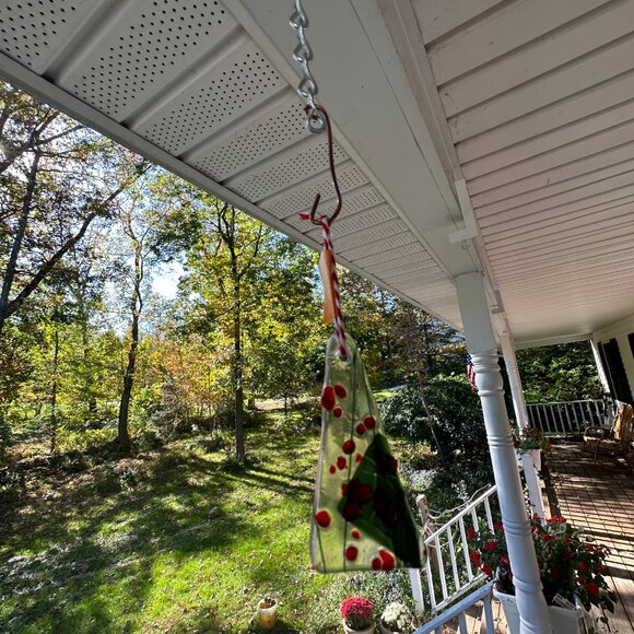 #1779 CRHISTMAS TREE ORNEMENT OR PACKAGER ADORNMENT CLEAR W/ COLOR ORNEMENTS  CO - Picture 9 of 11